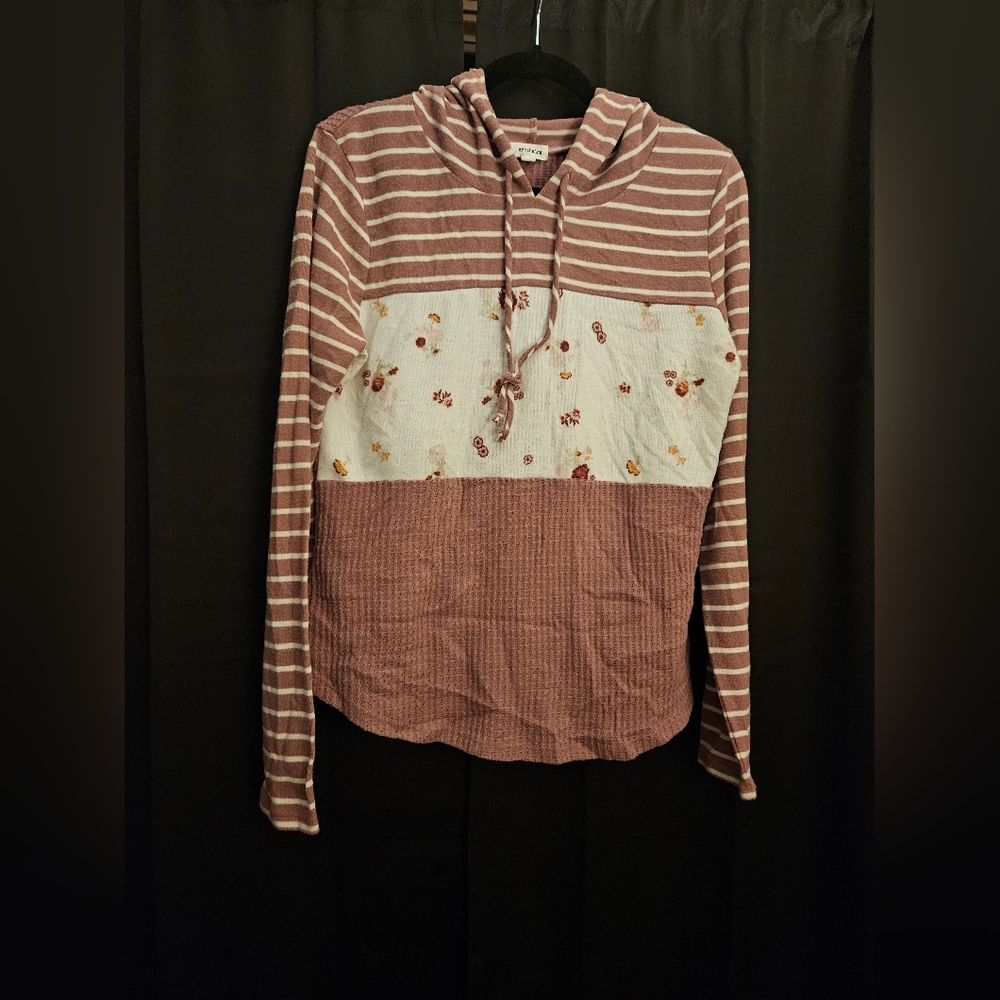 Lightweight waffle hoodie